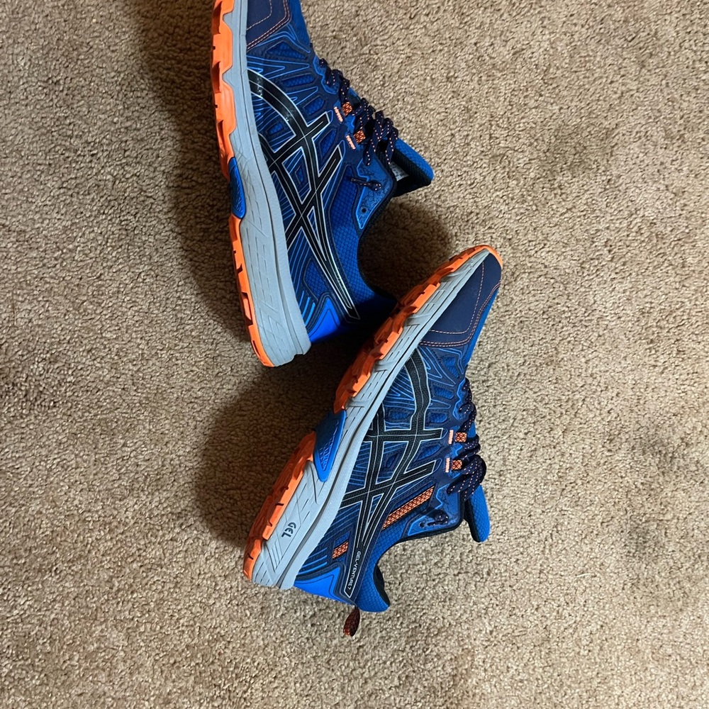 Asics Blue and Orange Running Shoes